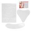 18pcs Reusable Wrinkle Pad Silicone Soft Portable Forehead Face Neck