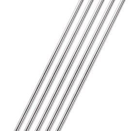 TOCHUN 5pcs 5mm x 300mm Stainless Steel Solid Round Rods, Metal Shaft Lathe Bars for DIY Crafts Car Helicopter Airplane Model