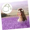 OHPHCALL Flower Crown Leaf Hair Wreath for Women Lightweight Bridal