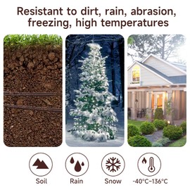 Erlandens SPT-1 Wire 100 Feet 18/2 Wire UL Listed Electrical Wire 18 Gauge 2pin Wire Hookup Cable Extension Wire Copper for LED Lighting Lamp, Brown