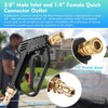 Foam Cannon Short Pressure Washer Gun 1/4 Inch Quick Connector,