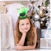 Minkissy Festival Headband Irish Green Shamrock Hat Hair Accessory for