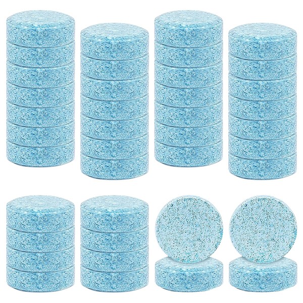 40Pcs Car Screenwash Tablets, Concentrated Solid Windscreen Washer Tablets, Car
