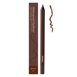 Persona Creamy Pencil Eyeliner, 24 Hr Waterproof Eyeliner Duo Sharpenable Eye Pencil, Persona Eyelinerr Pencils Long Lasting Eye Liner for Daily Makeup, No Smudging, Fading, Smooth and Easy To Color (Bronze)