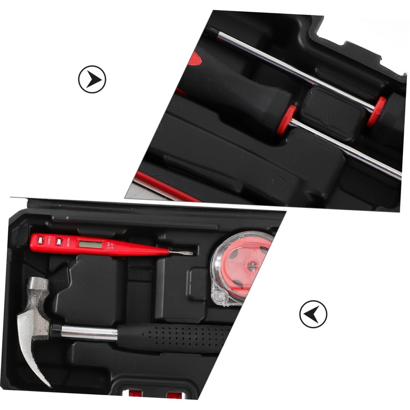 LALAFINA 15PCS Professional Handyman Tool Kit for Home DIY Projects