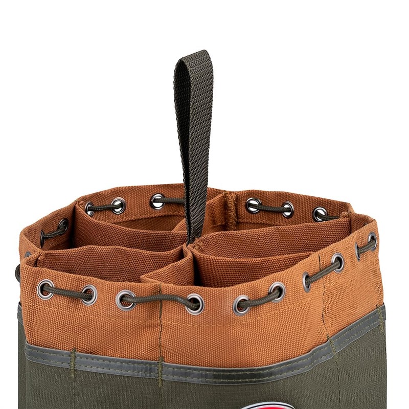 BucketBoss 25001 Canvas Organizer Parachute Bag with 19 Pockets for