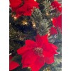 BWG Poinsettia 1.5m Red Green Christmas Tree Garland Decoration