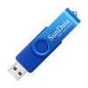 SunData 16 GB USB Flash Drives Rotate Metal Pack of