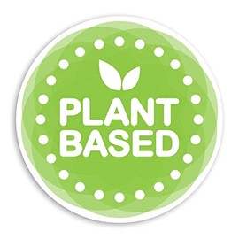 2 x 10cm Plant Based Diet Vinyl Stickers - Green Vegan Vegetable Sticker #70620