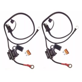 Marquee Off-Road 2pcs Quick Connect Battery Wire Harness Cord Ring Charger Terminal w/fuse