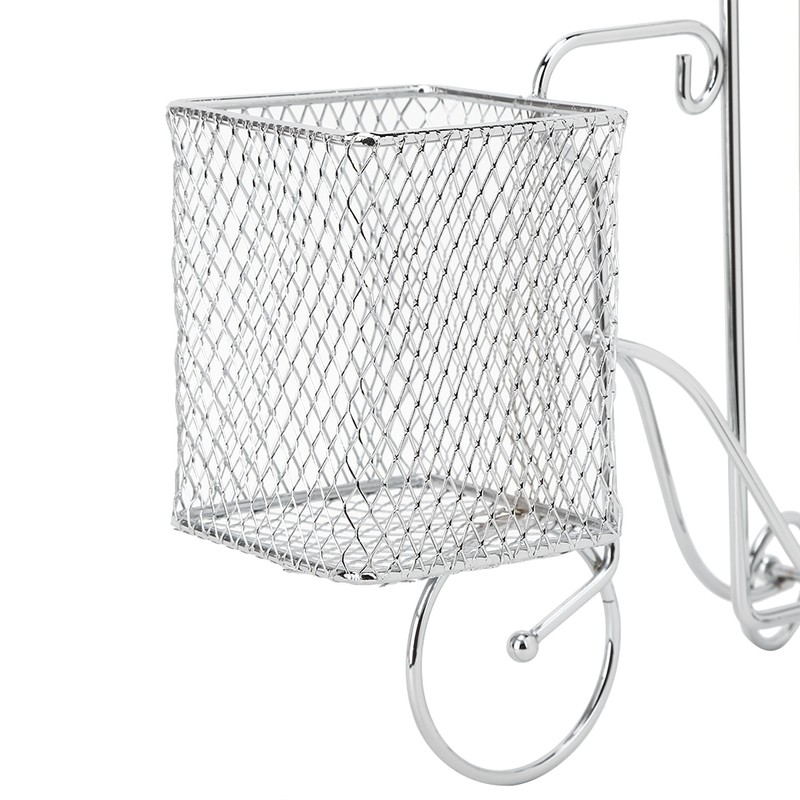 Unique Bicycle Shape Metal Picture Photo Frame Pen Holder Home