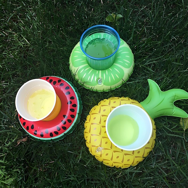dinghaole 7 PCS Inflatable Pool Drink Holders - Floating Cup