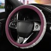 Purple Bling Diamond Steering Wheel Cover, Leather with Crystal Rhinestones,