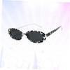 LIFKOME Trendy Cow Pattern Sunglasses for Women and Girls, Oval