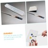 OATIPHO 3Pcs Stainless Steel Makeup Spatula Cosmetic Stirring Stick for