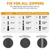 Aezzybe Zip Slider 18 Pieces, Zip Repair Kit for #3#5#8