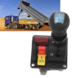 EIMSOAH PTO Dump Truck Control Valve, 4-Position Push Button Switch, Black, Automatic High Strength Proportional Control Valve, for Dump Truck Hydraulic System