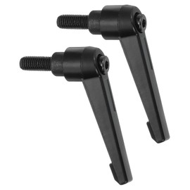 sourcing map 2Pcs M8 x 16mm Adjustable Knobs Handle Male Thread Push Button Ratchet Quick Release Locking Rotating Bolt for Lathe Machinery, Black