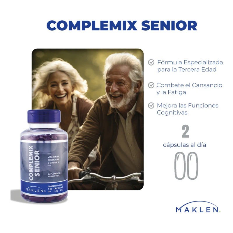 Multivitaminico 60 + | Complemix Senior | 140 Softgels |