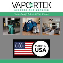 Vaportek Set of 2 EZ-Twist holders with 2 EZ-Disk Fragrance Disks, Neutral Odor Eliminating Scent, Black