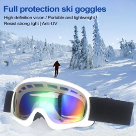Kids Ski Goggles, Ski Goggles with UV Protection, Skiing Goggles Comfortable and Warm Snow Goggles for Birthday Christmas New Year Easter