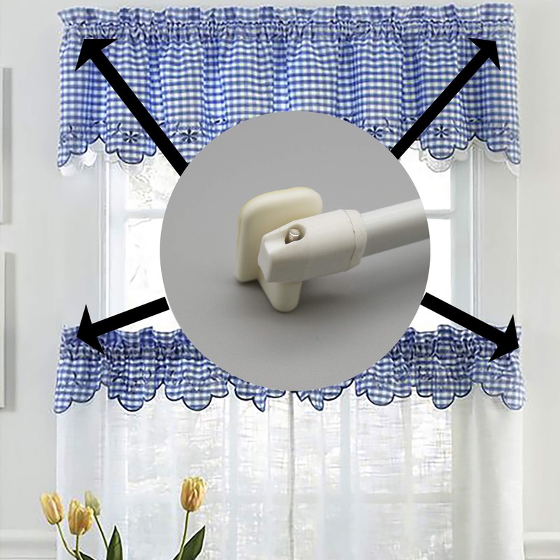 EVIDECO French Home Goods Self Adhesive Hooks Sash Rod Kitchen