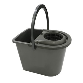 JVL 15 Litre Recycled Plastic Mop Bucket, Grey