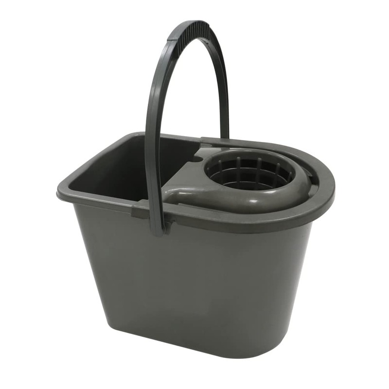 JVL 15 Litre Recycled Plastic Mop Bucket, Grey
