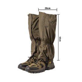 CXNXFD Outdoor gaiters, snake-proof gaiters with adjustable size, waterproof snake protection, suitable for hiking, mountaineering, backpacking, snow trekking
