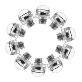 FRCOLOR 50pcs Hair Scissor Mufflers Transparent Rubber Silencers for Hair Cutting Shears Noise Reducing Bumpers for Barber Tools Easy Installation Durable Design for Salon Use