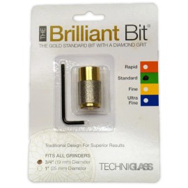 Techniglass 3/4" STANDARD Techniglass Diamond Brilliant Grinder Bit