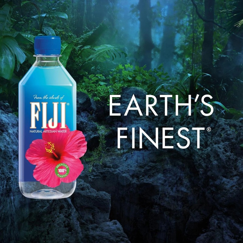 FIJI Natural Artesian Bottled Water 500 mL / 16.9 Fl