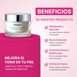 Mascarilla Facial Aclarante Antimanchas Avena Arroz 30g Todo Tipo Piel