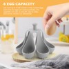 Silicone Egg Boiler Rack Freestanding Egg Boiler Eggs Cooker Hard