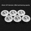 QWORK® Ball Rollers with Steel Ball, Universal Base Conveyor Belt