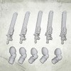 Kromlech Prime Legionaries CCW Arms: Chain Swords [left] (5) KRCB271