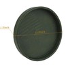 HofferRuffer Faux Leather Round Serving Tray, Vegan Croco Leather Decorative