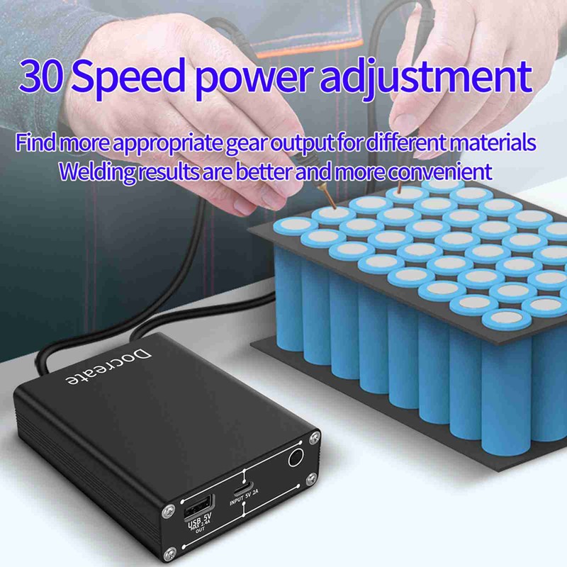 Mini Spot Welding Machine 30 Gears Power Adjustment 5500mAh Handheld