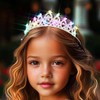 DRESBE Light Up Crystal Tiara LED Rhinestone Crown Headband Glow