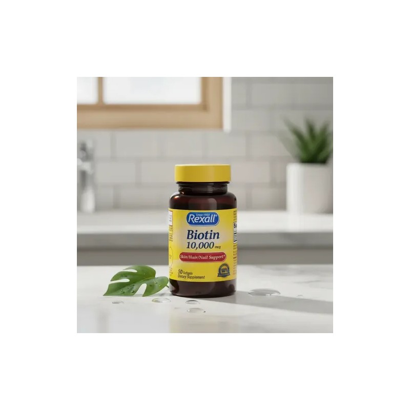 Rexall Biotina 10000mcg 50 Capsulas