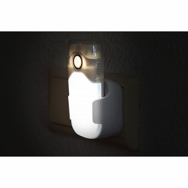 Alecto ATL-80 LED Night Light with Light Sensor, Emergency Torch,
