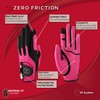 Zero Friction Junior Synthetic Left Hand Golf Gloves 2 Pack,