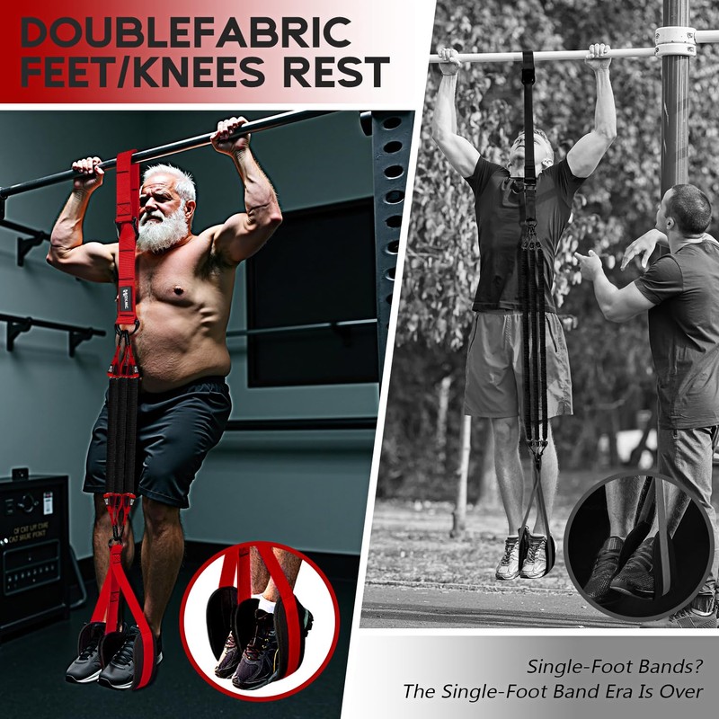 HOXWC Pull Up Assistance Bands, Heavy-Duty Pull Up Bands Set