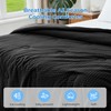 bedsmile Waffle Weave Cooling Comforter King Size, Q-Max 0.45 Reversible