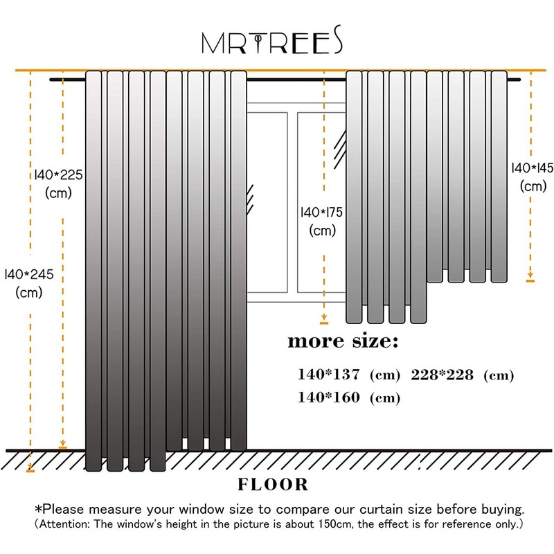 MRTREES Voile Linen Look Short Curtains in a Modern Living