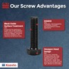 Kozelo 10 Pcs Hex Head Screws Bolts - [M6-1x20] Carbon