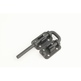 Patio Door Latch - Safe and Secure Drop-in Lock for Your Sliding Glass Doors, Patio Door Security Latch (Made in The USA) (Narrow, Black Powder Coat Finish)