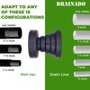 DRAINADO - Multi Vacuum Hose to PVC Pipe Adapter -
