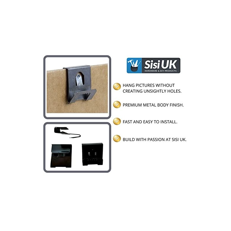SISI UK® Clip Over Sawtooth Frame Hanger 2-3mm Board (20
