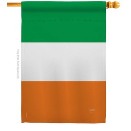 Breeze Decor Ireland Country House Flag - Regional Nationality Nation International World Particular Area - Decoration Banner Small Garden Yard Gift Double-Sided Made in USA 28 X 40